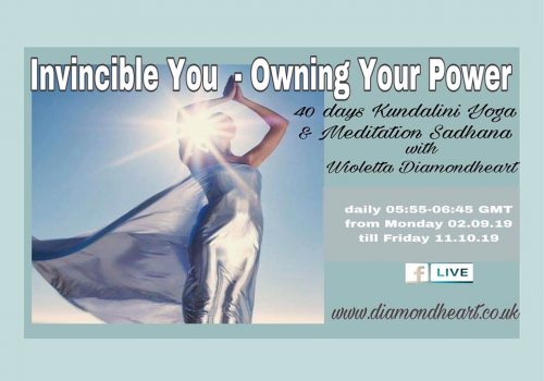 Invincible You - Owning Your Power  40 day Kundalini Yoga and Meditation live on FB