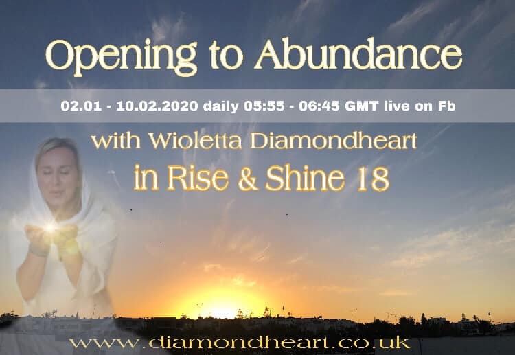 40 days Challenge OPENING TO ABUNDANCE in Rise and Shine 18