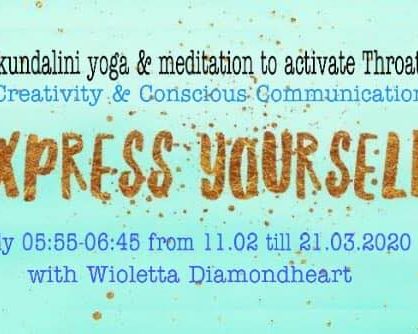 Express Yourself 40 days morning yoga & mediation live on Facebook